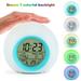 Orchip Round light gradient alarm clock Children s Trainer Alarm Clock Night Light and Sleep Sounds Machine