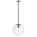 Hinkley Lighting - Warby - 1 Light Medium Orb Pendant-Black Finish-Clear Glass