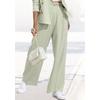 Palazzohose LASCANA, Damen, Gr. 36, N-Gr, grün (schilfgrün), Stoff, Obermaterial: 64% Polyester, 32% Viskose, 4% Elasthan, unifarben, modisch, figurumspielend lang, Hosen, im Business-Look, elegante Anzughose mit Taschen, Topseller