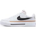 Sneaker NIKE SPORTSWEAR "COURT LEGACY LIFT" Gr. 42, schwarz-weiß (white, black, hemp, team, orange) Schuhe Plateausneaker Skaterschuh Sneaker low Bestseller