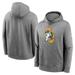 Men's Nike Heathered Gray Green Bay Packers Rewind Club Fleece Pullover Hoodie