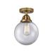 Innovations Lighting Bruno Marashlian Beacon 8 Inch 1 Light Semi Flush Mount - 288-1C-BK-G202-8