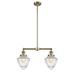 Innovations Lighting Bruno Marashlian Bullet 24 Inch 2 Light Linear Suspension Light - 209-BAB-G661-7-LED