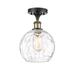 Innovations Lighting Bruno Marashlian Athens Water Glass 8 Inch 1 Light Semi Flush Mount - 516-1C-SN-G1215-8