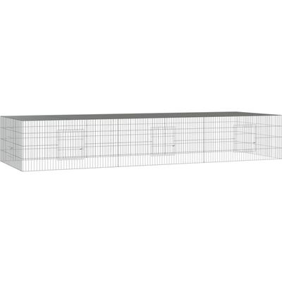 Vidaxl - Kaninchenkäfig 3 Paneele 325x109x54 cm Verzinktes Eisen Image