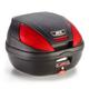 GIVI E370N Monolock Topcase mit Platte, schwarz-rot