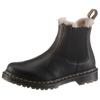 Chelseaboots DR. MARTENS "Leonore", Damen, Gr. 39, schwarz, Leder, Elastischer Einsatz, klassisch, Schuhe, Chunky Boots, Plateau Schuh, Boots mit Warmfutter