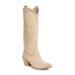 Rancher Knee High Western Boot - White - Jeffrey Campbell Boots