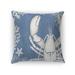 I LOVE LOBSTER LIGHT BLUE Accent Pillow By Kavka Designs