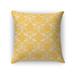 BUNNY HOP PATTERN YELLOW Accent Pillow By Kavka Designs