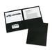 avery two-pocket folders black box of 25 (47988)