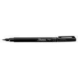 1 PK Sharpie Brush Tip Pens Fine Brush Tip Black Dozen (2011280)