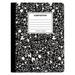 Universal-4PK Composition Book Wide/Legal Rule Black Marble Cover 9.75 X 7.5 100 Sheets