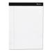 Universal One-1PK Premium Ruled Writing Pads With Heavy-Duty Back Narrow Rule Black Headband 50 White 5 X 8 Sheets