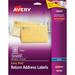Avery Matte Clear Easy Peel Address Labels - Permanent Adhesive - 0.67 Width x 1.75 Length - Inkjet - Clear - 600 / Pack