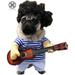 Luxtrada Pet Guitar Costume Dog Costumes Guitarist Player Ourfits for Halloween Christmas Cosplay Party Funny Cat Dog Clothes (Size M)