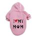 Winter Warm Hoodies Pet Pullover Cute Puppy Sweatshirt Dog Christmas Small Cat Dog Outfit Pet Apparel Clothes Z1-Pink 7XL