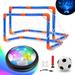 Kid Odyssey Hover Soccer Ball Set for Kids Soccer Games with Colorful LED Lights Indoor Air Soccer and Outdoor Sports Games Toys for Kids Boys Ages 3 4 5 6 7 8-12 with 2 Goal & 1 Kids Soccer Ball