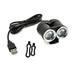 Kiplyki Wholesale True 2000LM 2 X XM-L T6 LED USB Waterproof Lamp Bike Bicycle Headlight