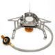 Gas Camping Stove Windproof with Piezo Ignition Outdoor Folding Mini Camping Stove Backpack Fishing BBQ Hiking Camping Stove Portable Light Picnic Mobile Gas Stove Rustproof Cooking Burner(1pcs)