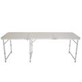 Topcobe Aluminum Ultralight Height Camp Table Folding Camping Table Small Folding Table for Outdoor Camp Picnic White 70.86 x 23.62 x 27.56