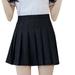 Pgeraug Black Dresses for Women High Waist Pleated Mini Skirt Slim Waist Tennis Skirt Dresses for Women 2024 Black Xl