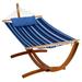 13 Blue Reversible Sunbrella Quilted Hammock