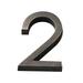 Hotel Plastic 3D Entrance Door Signs Building Indoor Address Plaques Plates Meeting Room Numeral Household Accessories Number 2