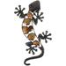 THRENS Gecko Wall Decor Metal Gecko Wall Art 3D Lizard Metal Wall Decor Decorative Lizard Hanging Sculpture Decorations for Indoor Outdoor Garden Home Door Wall Patio Yard