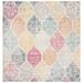 SAFAVIEH Madison Leighton Geometric Area Rug Cream/Yellow 9 x 9 Square