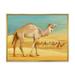 Designart Camels In Wild Desert I Farmhouse Framed Canvas Wall Art Print