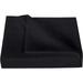 400 Thread Count 3 Piece Flat Sheet ( 1 Flat Sheet + 2- Pillow cover ) 100% Egyptian Cotton Color Black Solid Size Queen