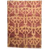Brown Sisal Rug 5 X 6 Modern Hand Knotted Moroccan Abstract Room Size Carpet