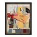 DECORARTS - Bottle of Bass Clarinet Guitar Newspaper Ace of Clubs by Pablo Picasso Giclee Print on Acid Free Canvas with Matching Solid Wood Frame Framed Artwork for Wall Decor. W 27.25 x H 33.25