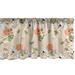 Ambesonne Nature Art Valance Pack of 2 Storks Wildflowers Suns 54 X12 Multicolor