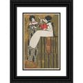 Arnold Nechansky 17x24 Black Ornate Framed Double Matted Museum Art Print Titled: Happy Easter! (Happy Easter!) (1912)