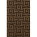 Dalyn Dover Area Rug DV13 Dv13 Caramel Squares Maze 6 x 9 Rectangle