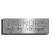 Luxe Metal Art Laundry - Wash Dry Fold Repeat by Lux + Me Designs Metal Wall Art 48 x16