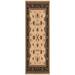 Rug Branch Traditional Persian Beige Black Indoor Runner Rug - 2x15