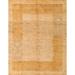 Ahgly Company Indoor Rectangle Abstract Orange Abstract Area Rugs 2 x 4