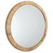 Rutledge & King Wall Mirror Rattan Mirror - Mirror Wall Decor - Wall Mirrors Decorative - Rattan Decor Boho Mirror - Circle Mirrors for Wall - Entryway Mirror (1 Seaside - Extra Large)