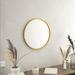 HBCY Creations Gold Circle Wall Mirror 20 Inch Round Wall Mirror for Entryways Washrooms Living Rooms and More (Gold 20 )