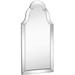 Hamilton Hills Designer Mirror Framed Vanity Mirror | Tall Rounded Top Mirrored Edge Premium Silver Backed Glass Panel for Hanging in a Vanity Closet Entry or Bathroom (21 W x 43 H)
