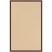 Riverbay Furniture 5 x 8 Transitional Wool Rug in Natural and Brown