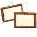 2PCS DIY Bark Photo Frame Natural Wooden White Embryo Picture Frame Handmade DIY Picture Frame Snow Clay Pearl Clay Picture Fram