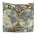 130*150cm Tapestry Watercolor World Map Tapestry Wall Hanging Colorful Map Tapestry Beach Tapestry Indian Dorm Decor Bedroom Living Room Wall Hanging Art