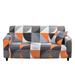 JIAN YA NA Stretch Sofa Covers Printed Couch Cover Sofa Slipcovers for 1/2/3/4 Seat Elastic Universal Furniture Protector(Orange 2 Seater)