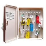 24 Hook Locking Key Cabinet Almond