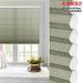 Keego Printed Cordless Celluar Shades Semi Blackout Honeycomb Window Blind Light Filtering Easy Install White Upper Case Color007 32 w x 36 h