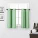 Blackout Tiers for Small Windows - Grommet Top Thermal Insulated Room Darkening Short Curtains for Kitchen (30 x 36 inch Sage 2 Pieces)